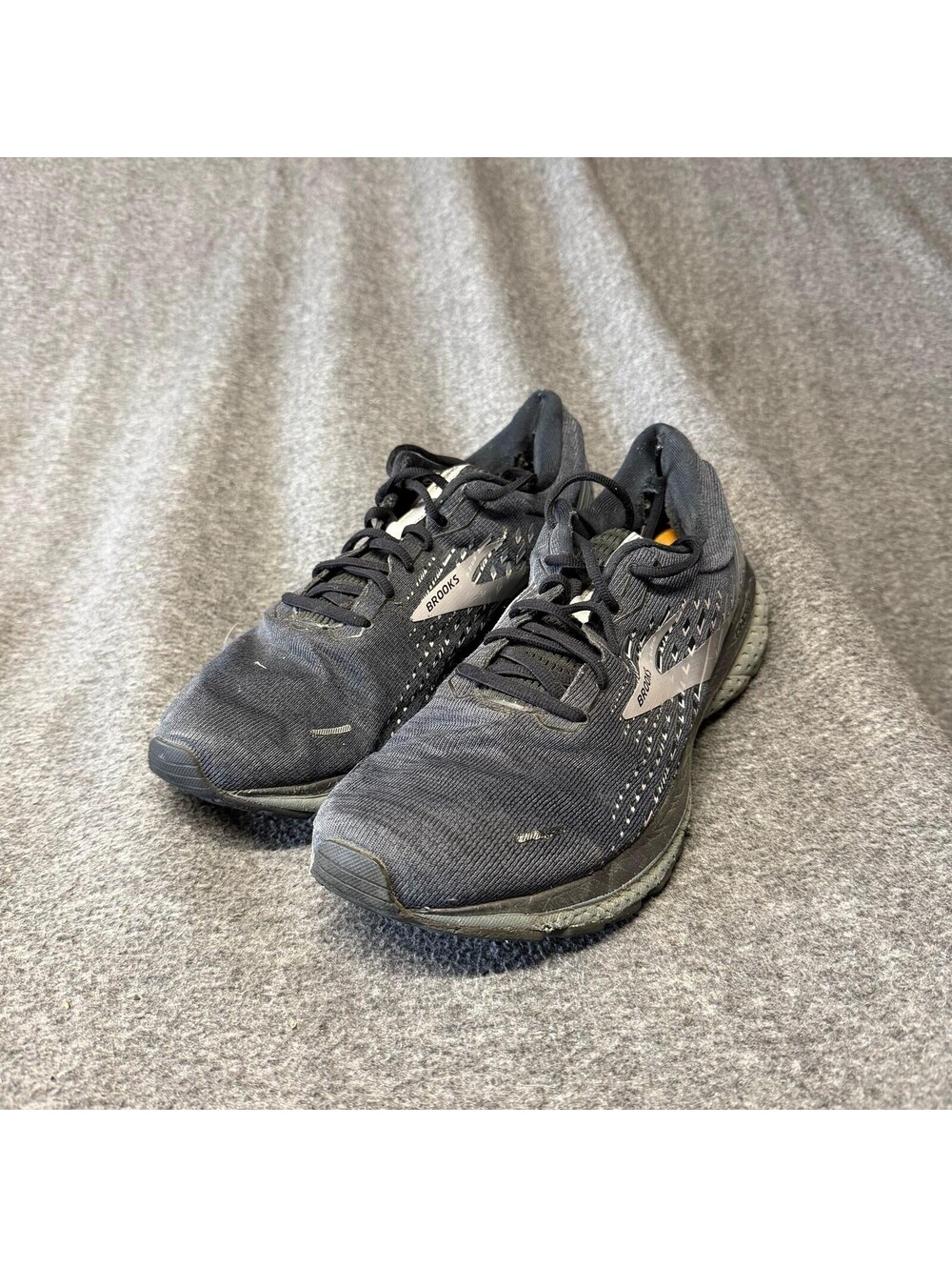 Brooks Ghost 13 Shoes Mens Size 14 Black Running Athletic Sneakers D Mesh